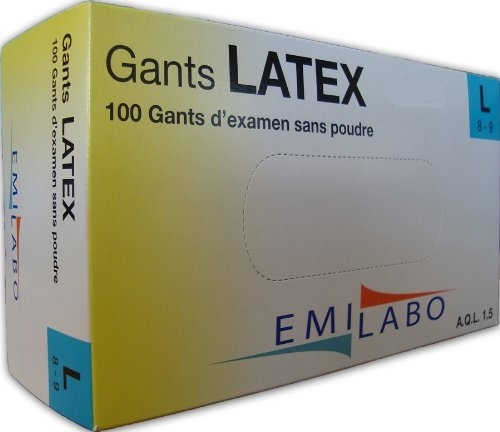 Gants Stériles - Latex - Sans Poudre - Surgilex - Taille 6 à 9 <