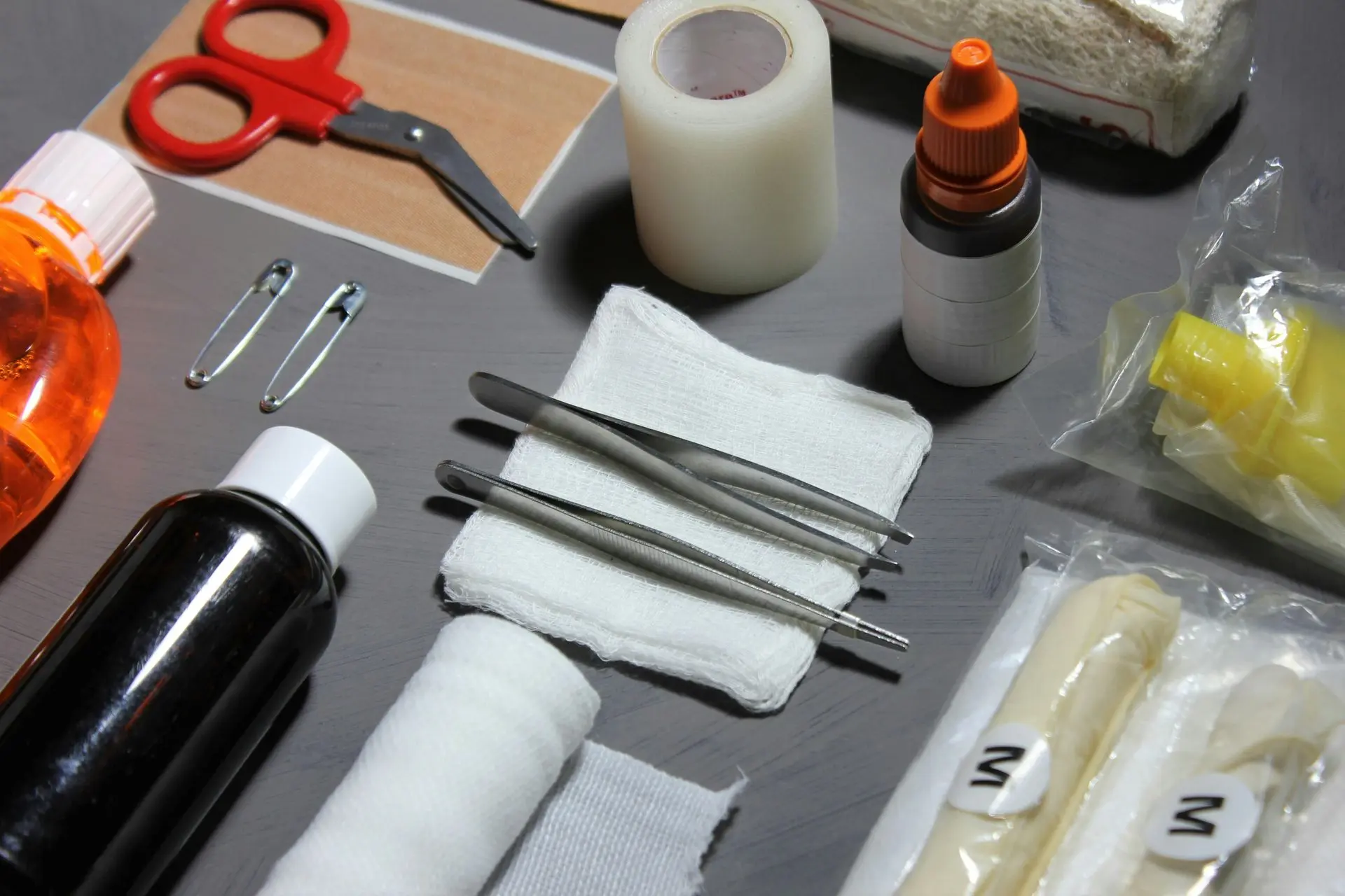 Contenu d'une trousse de secours